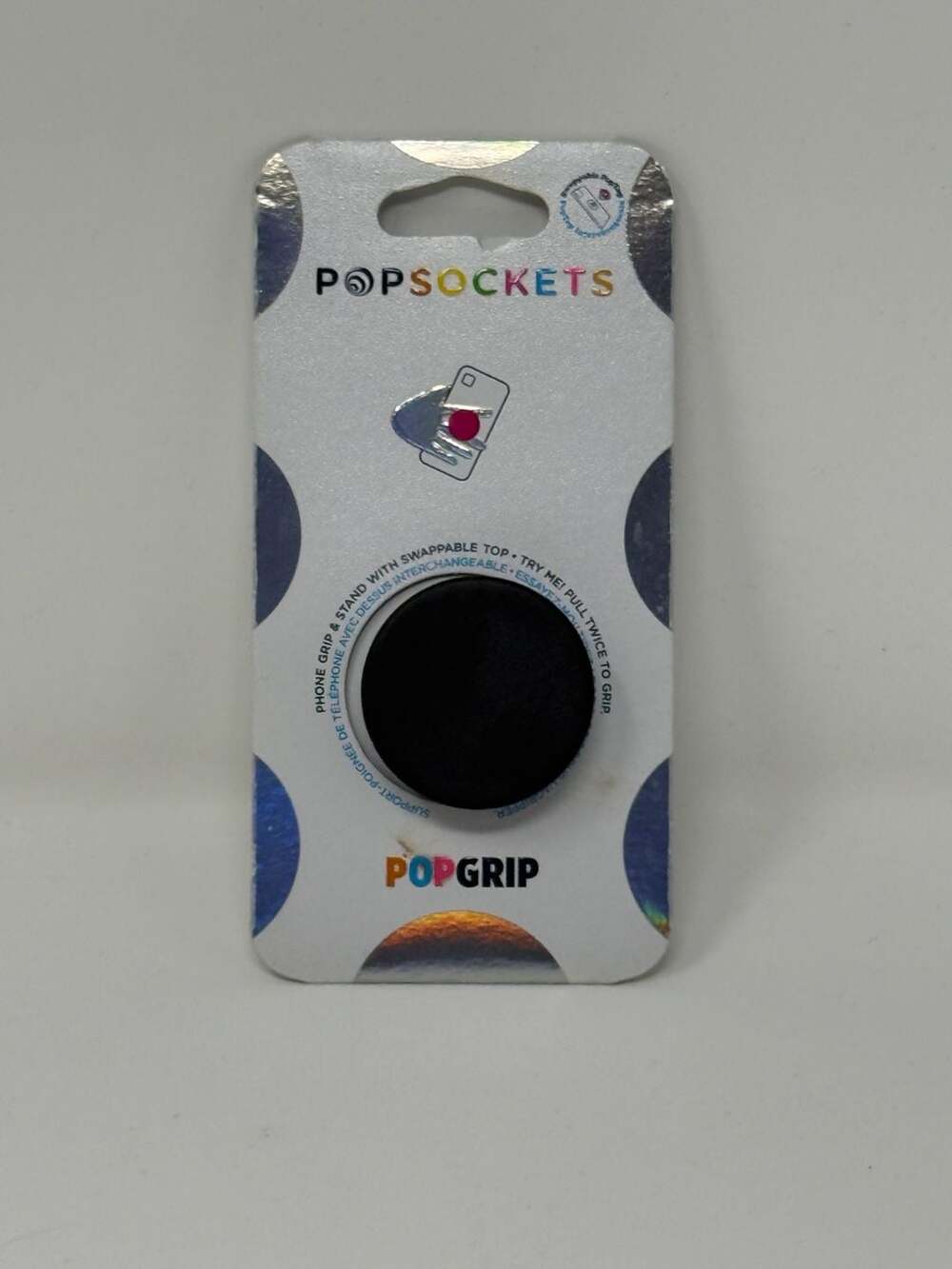 PopSockets PopGrip Swappable Phone Grip & Stand - Black